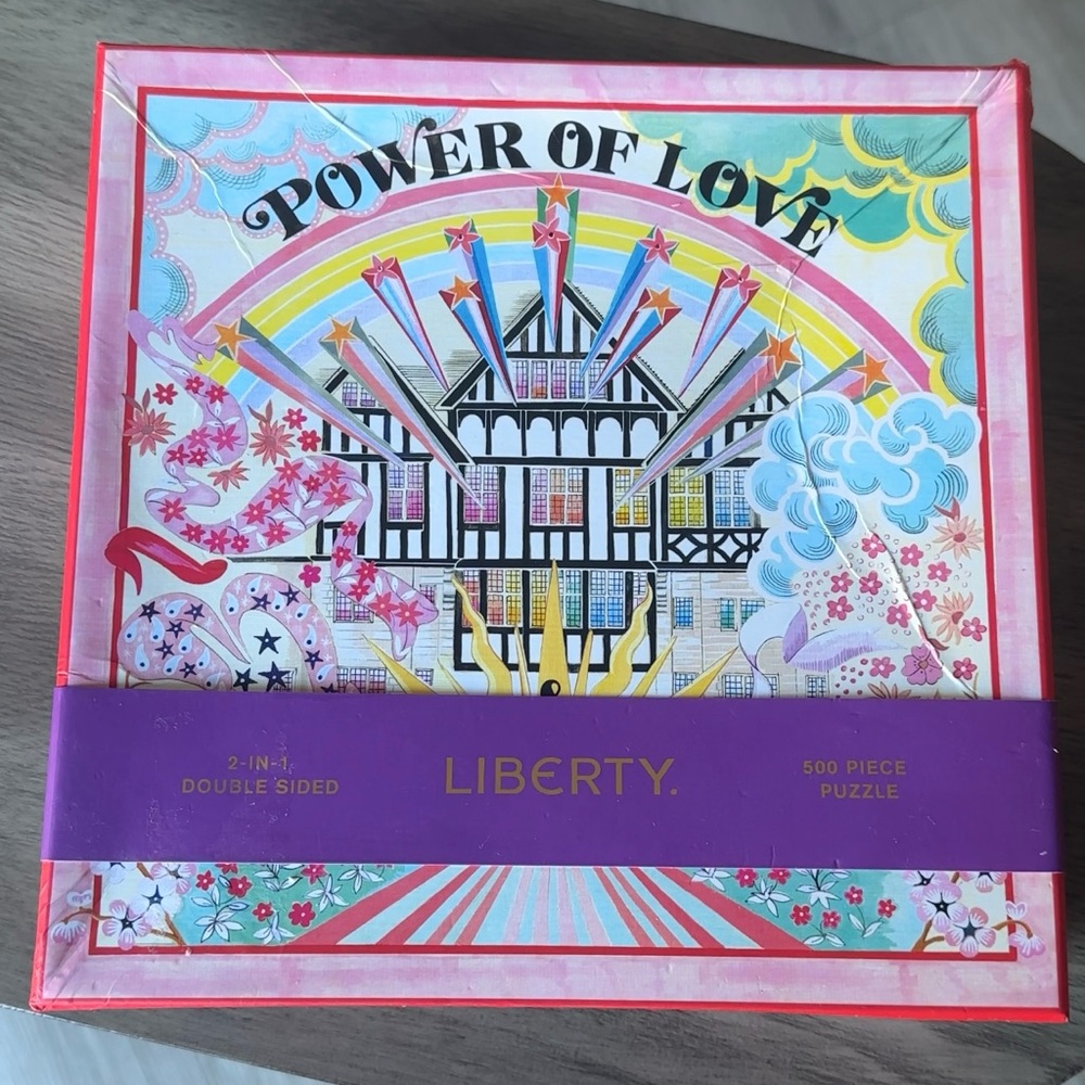 Galison Liberty Power Of Love 500-Piece Double-Sided Puzzle